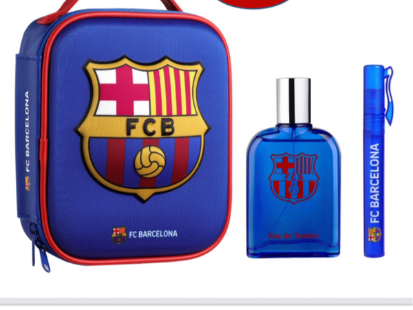 حقيبة مع عطور برشلونه