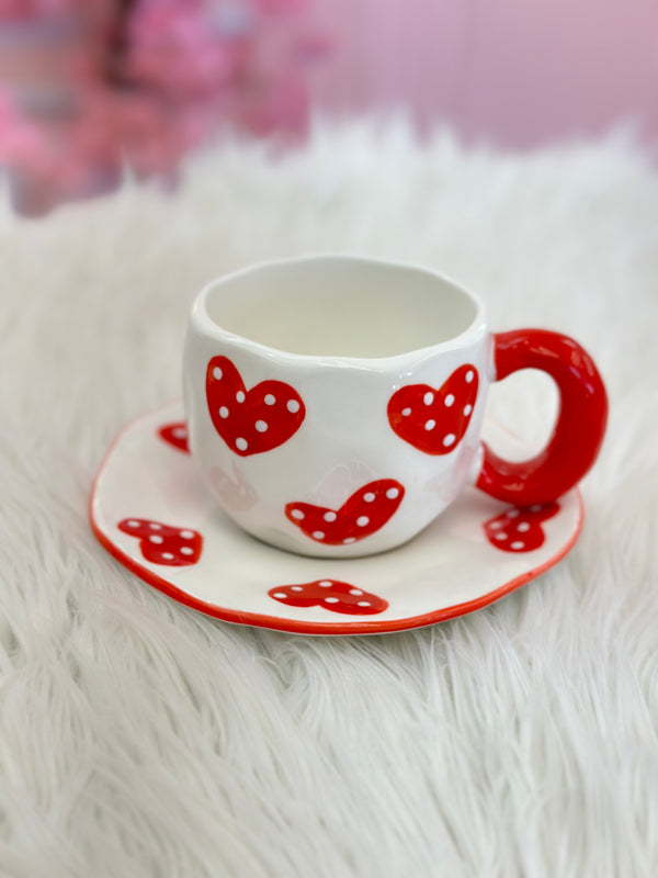 مچ قلوب احمر